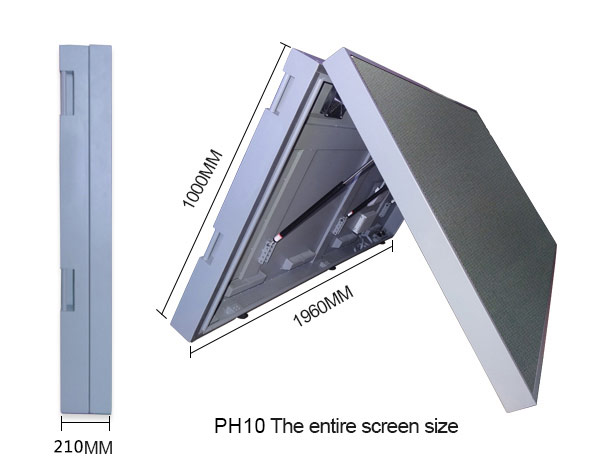 Cabinet Size of FO Series Jekaz LED Display