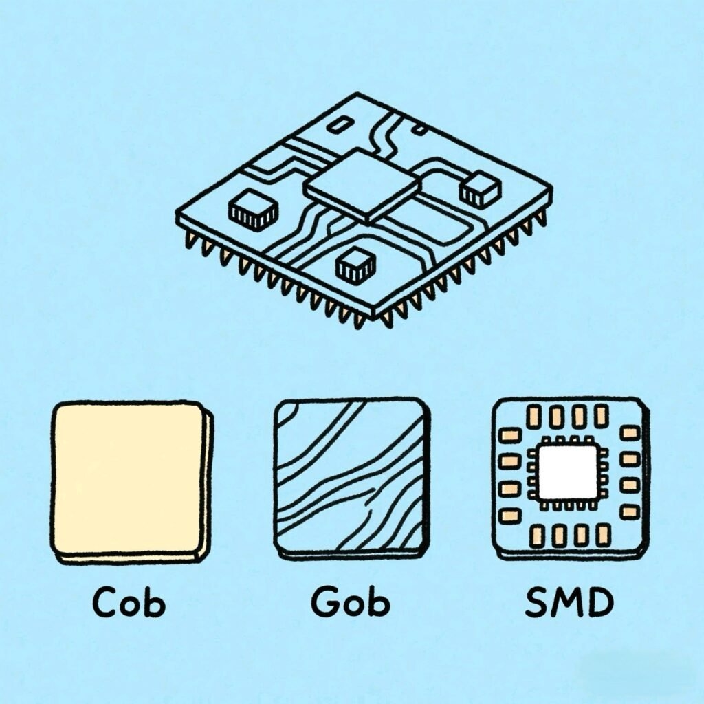 COB VS GOB VS SMD on LED Video Wall